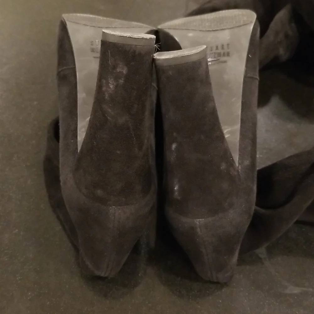 💕STUART WEITZMAN💕 Highland Suede Over-the-Knee Boots ~ Black 8.5